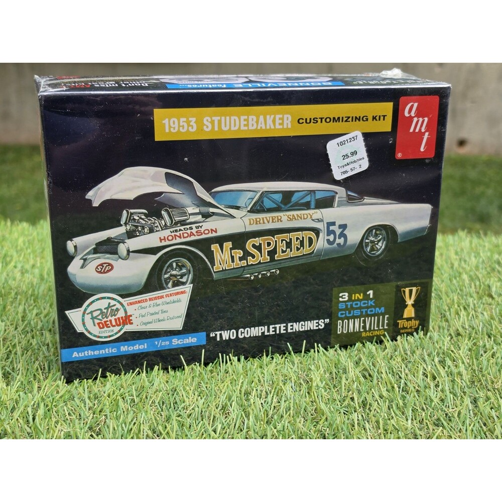 AMT 1/25 1953 Studebaker Customizing Retro Deluxe Model Kit New Sealed 3 In 1